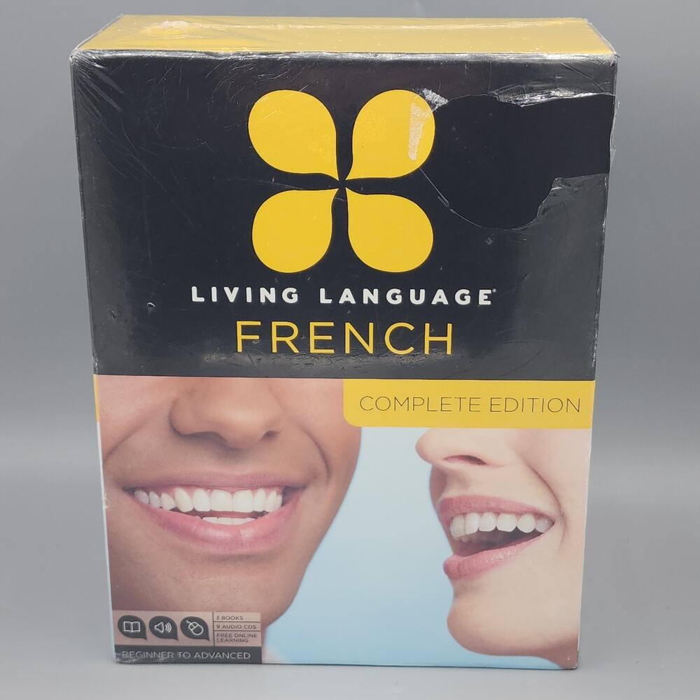 Living Language French Complete Edition 9 Audio CD Disc Set Books Beginner